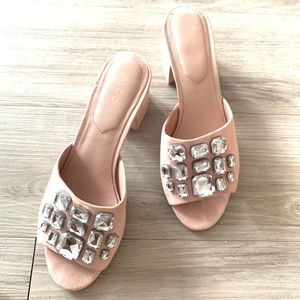 Aldo bling mules